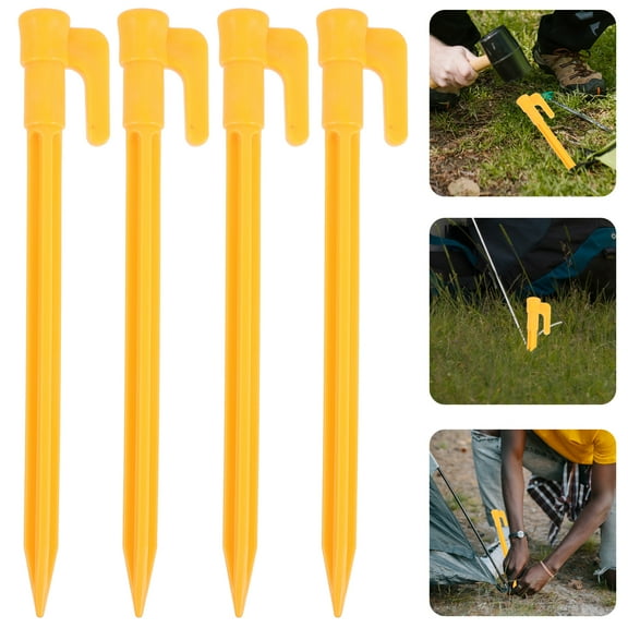 Sparsain 24 Pack Heavy Duty Plastic Tent Pegs Stakes for Outdoor Camping