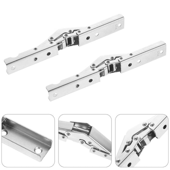 Sparsain 2Pcs Professional 90 Degree Folding Door Shelf Hinges Hidden Bracket Furniture Hardware