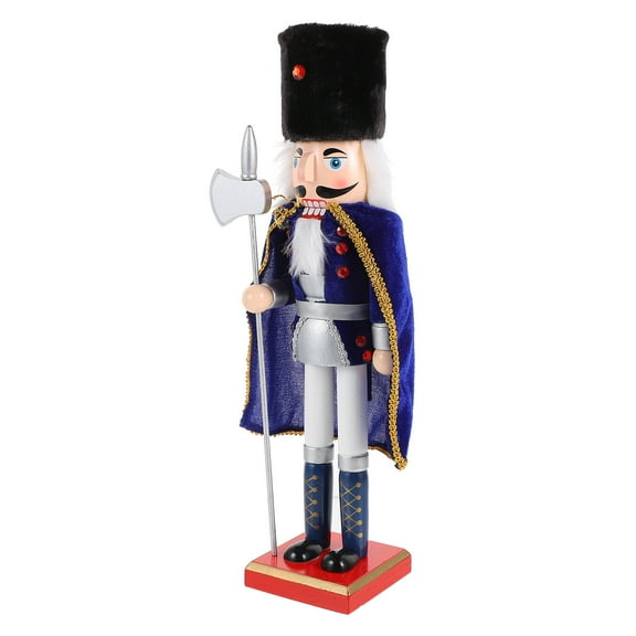 Sparsain 38CM Nutcracker Cape Toy Desktop Decoration Ornament (Blue)