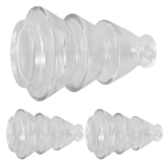 Sparsain 3pcs Glass Hydroponic Vases for Living Room Bedroom Office Small Clear Vase Ornament