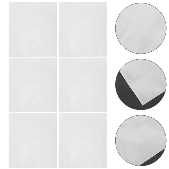 Sparsain 50 Sheets Clear Balloon Double Sided Stickers Adhesive Tape Craft Dots