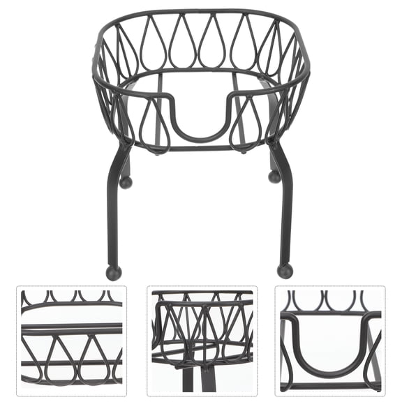 Sparsain Beverage Dispenser Stand Beer Bucket Holder Metal Bucket Holder Wine Bucket Holder