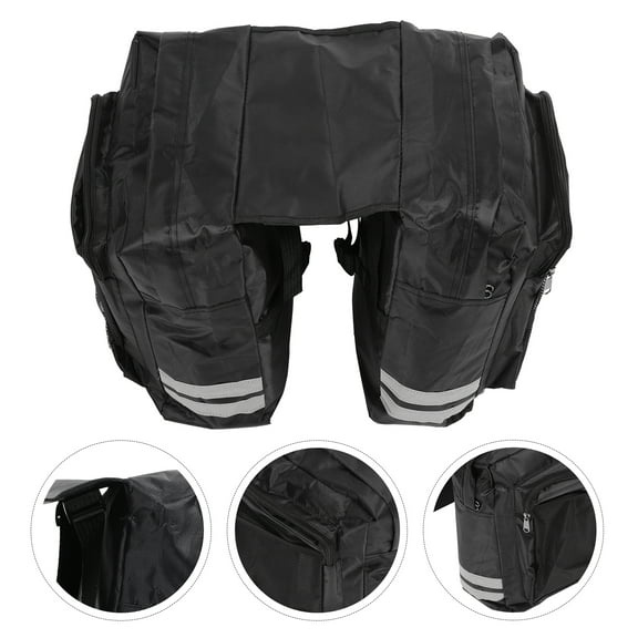 Sparsain Bike Bag for MTB Bike Rear Shelf Double Bicycle Rear Rack Carrier Bag for Outdoor