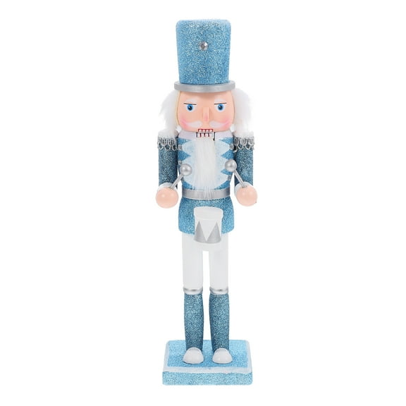 Sparsain Blue Series Wooden Nutcracker Christmas Ornaments (Drums)