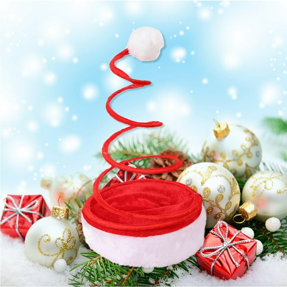 Sparsain Decorative Spiral Santa Hats for Spring, Funny Christmas Headdress, Party Hats, Photo Props