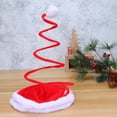 thumbnail image 1 of Sparsain Fabric Santa Hats Elastic Santa Headdress Party Favors for Holiday Red, 1 of 6