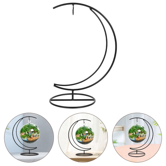 Sparsain Iron Hanging Lantern Holder Tabletop Glass Candle Holder for Home Wedding Decoration