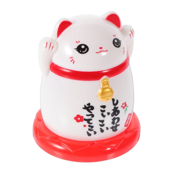 Sparsain Japanese Lucky Cat Toothpick Jar, Lucky Cat Toothpick Box (White)