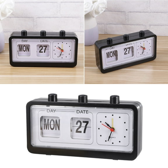 Sparsain Jumping calendar alarm clock (black without battery)