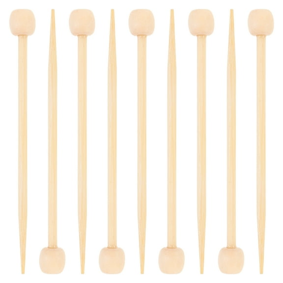 Sparsain Mini Wool Knitting Needle, Mini Stick Needle, Doll Clothes, Sweater Knitting Needle (Mini Stick Needle 20pcs Original Color)