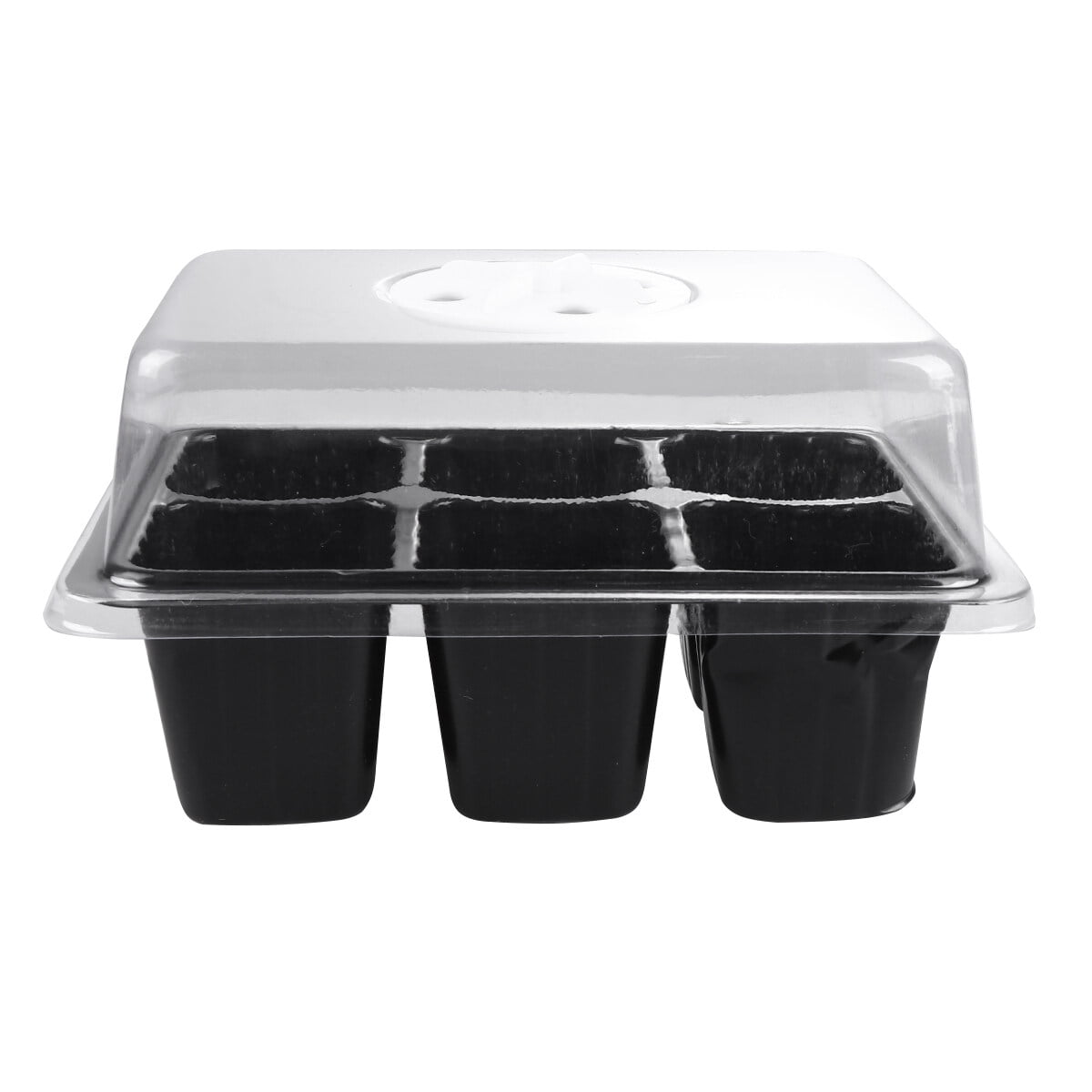 Black Plastic With 48 Cells Per Sheet Black Plastic - 5 Sheets Of 48 Planting Cells Each For Seed Starting Garden Tray Inserts - Foto 8