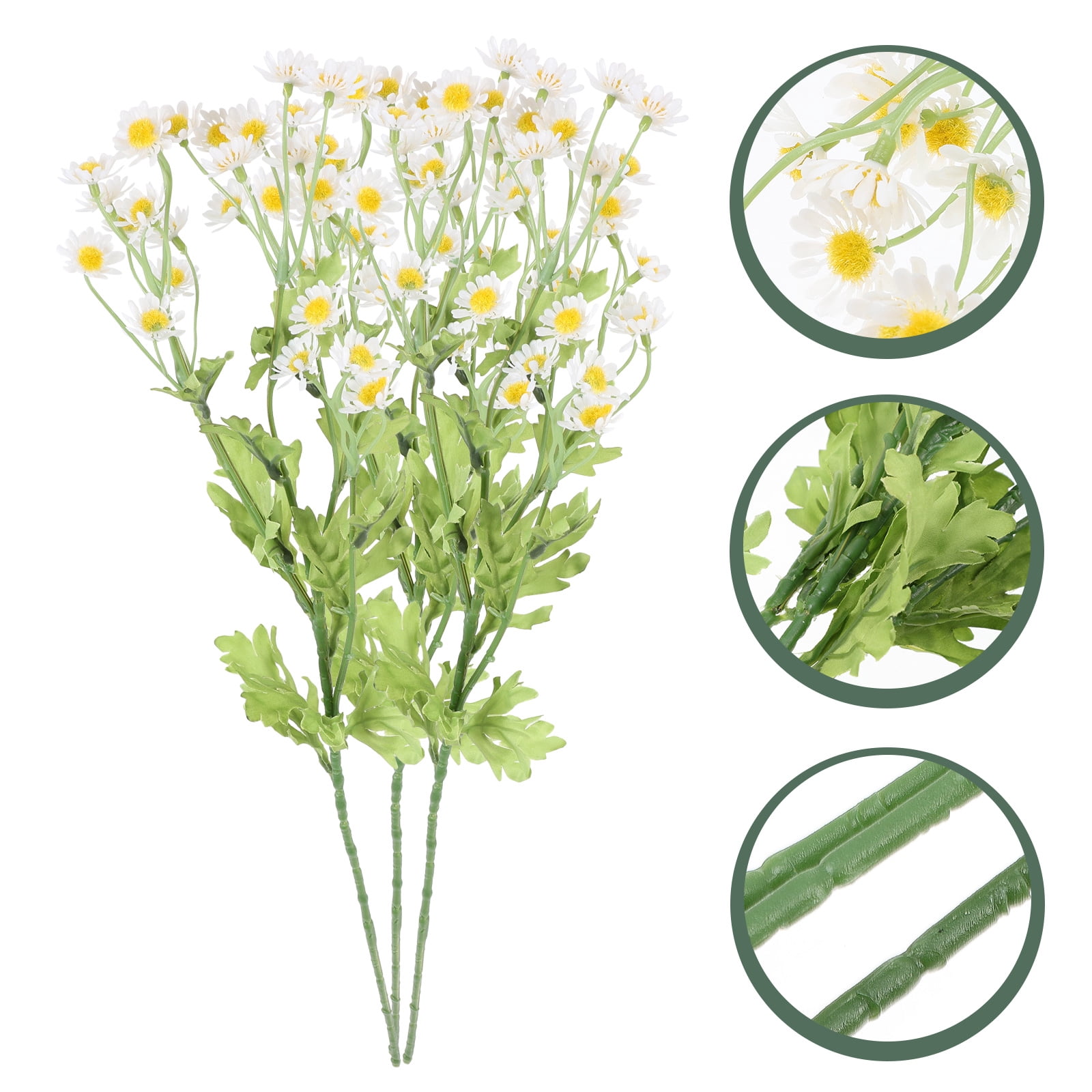 Sparsain Pack of 3 Fake Chamomile Flowers Decorative for Home - Walmart.com