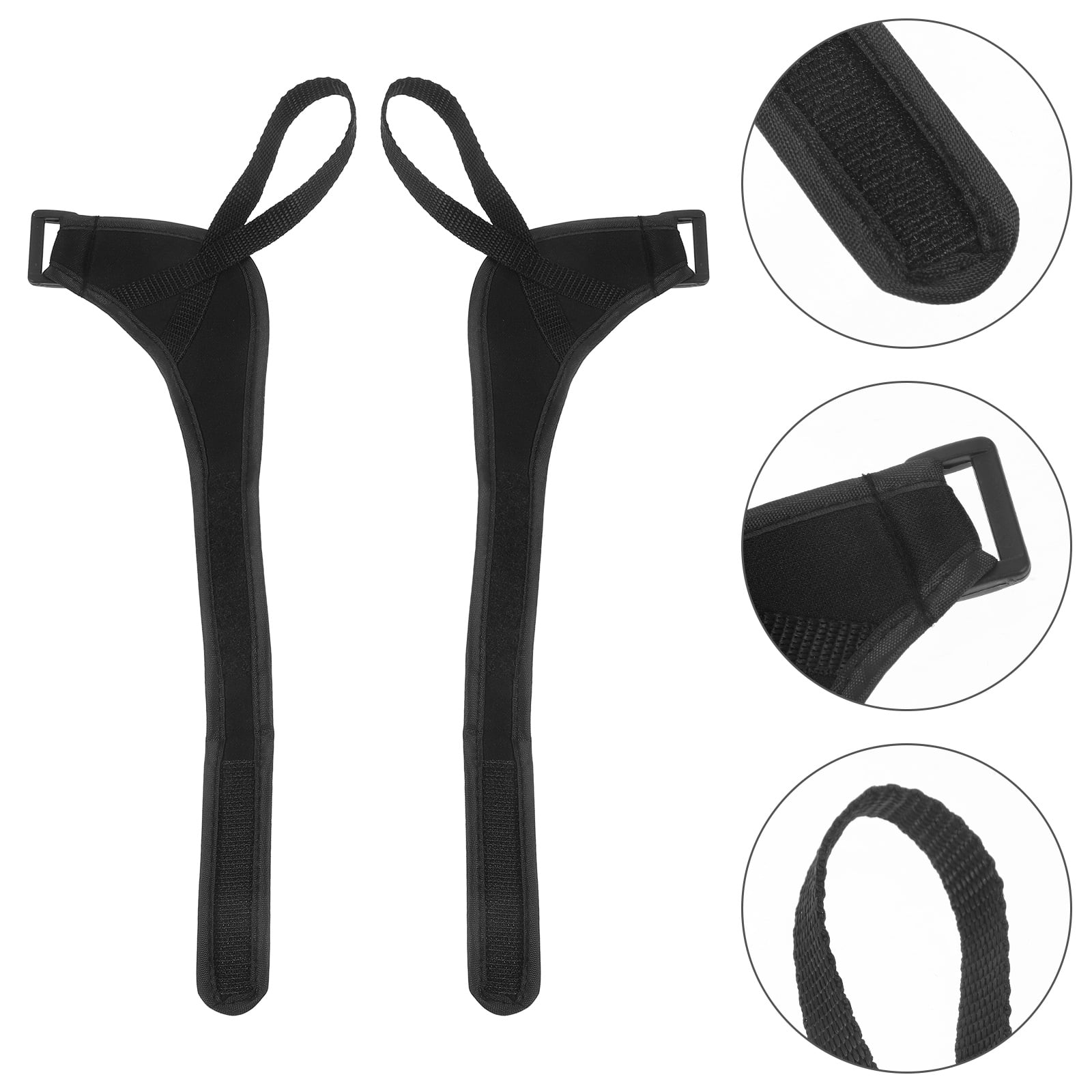 Sparsain Pair Ski Pole Straps Hiking Pole Fixing Band Outdoor Sports Protective Fastener