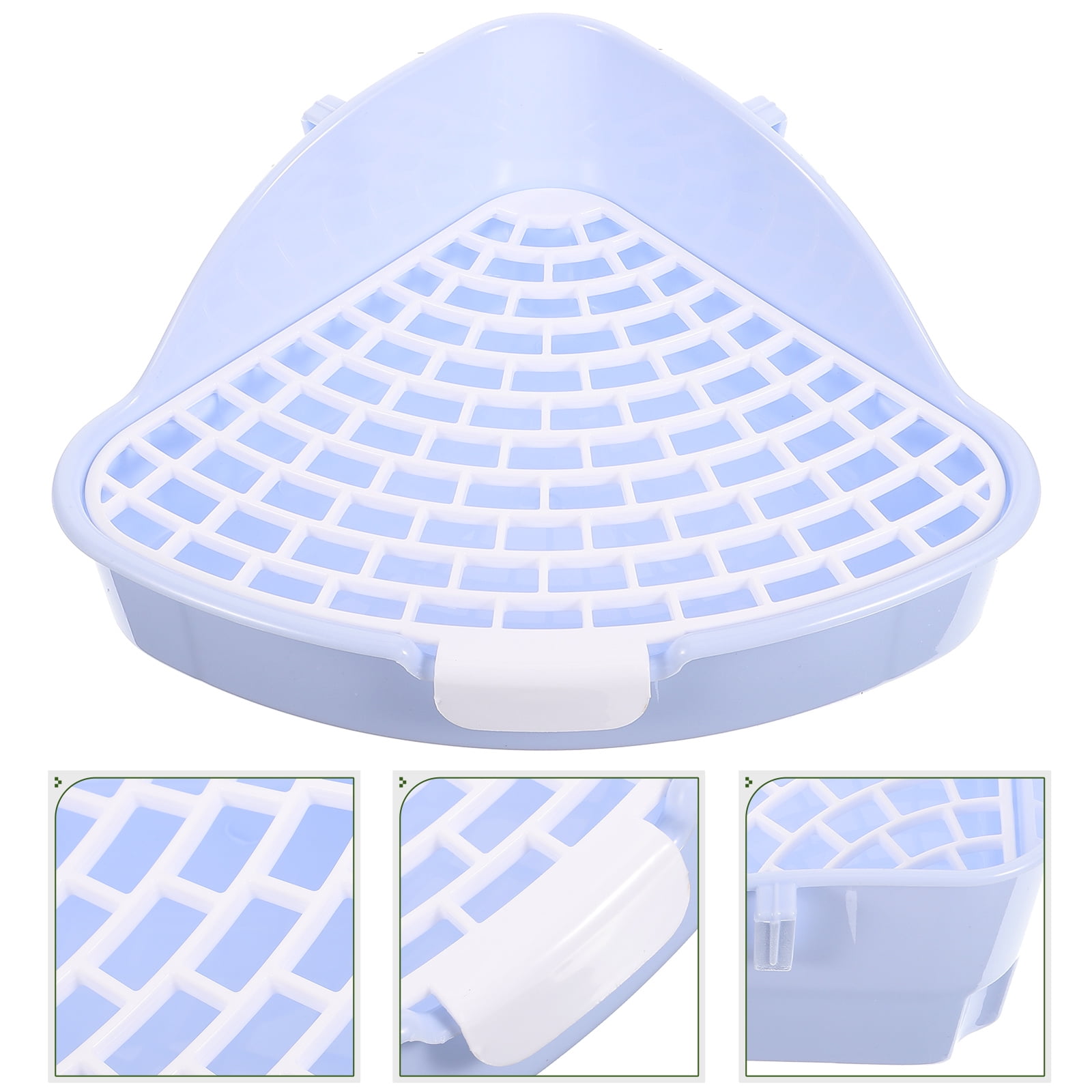 Sparsain Rabbit Litter Box Plastic Corner Litter Box for Rabbit ...