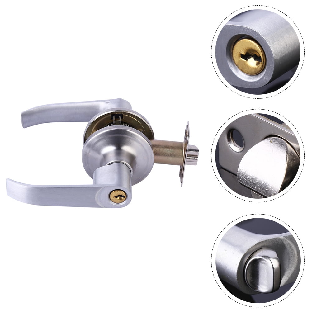 Sparsain Set Bathroom Interior Door Handle Lock, Three-Bar Ball Lock ...