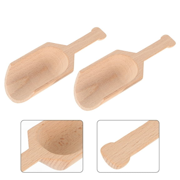 Sparsain Set of 2 Premium Wooden Bath Salt Spoons Tea Room Tea Leaf Spoons