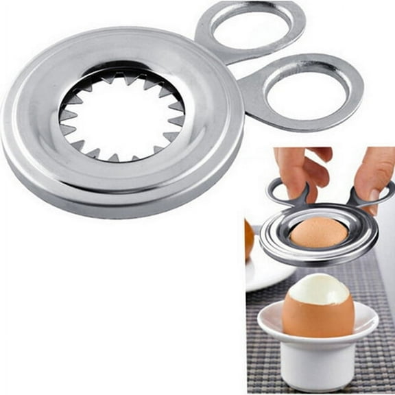 Sparsain Stainless Steel Boiled Egg Cutter Stainless Steel Scissors Egg Omelette Maker Stripping Egg Cutter Clipper Kitchen Tool Kitchen Gadget