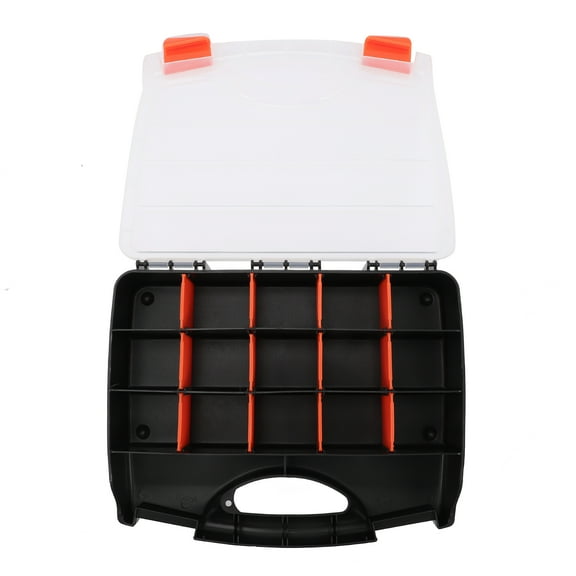 Sparsain Storage Box for Screws, Nuts, Bolts, Tools, Container with Handle and Clear Lid