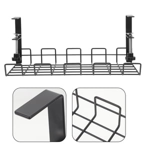 Sparsain Under Desk Cable Management Rack Under Desk Cable Organizer Metal Cable Tray