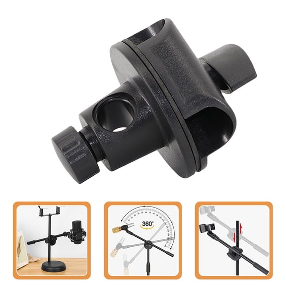 Sparsain Universal Microphone Arm Clamp Mic Holder Rotatable Mic Clip Adjustable Buckle Mic Accessory