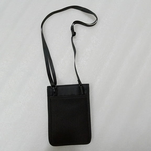 Sparsain Waterproof Hanging Passport Holder, Multifunctional Portable Certificate Ticket Money Pouch for Travel (Black)