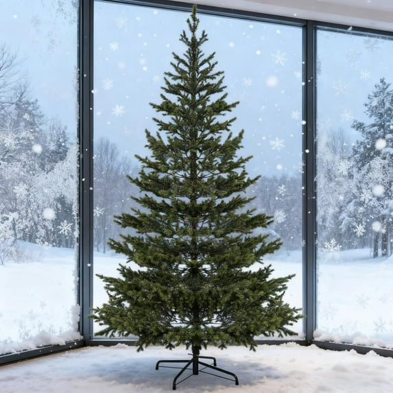 Sparse Artificial Christmas Tree with Steel Stand, 4306 Tips