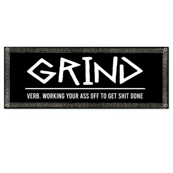 Sparta Greek Roman Grind 13 oz Vinyl Banner With Metal Grommets