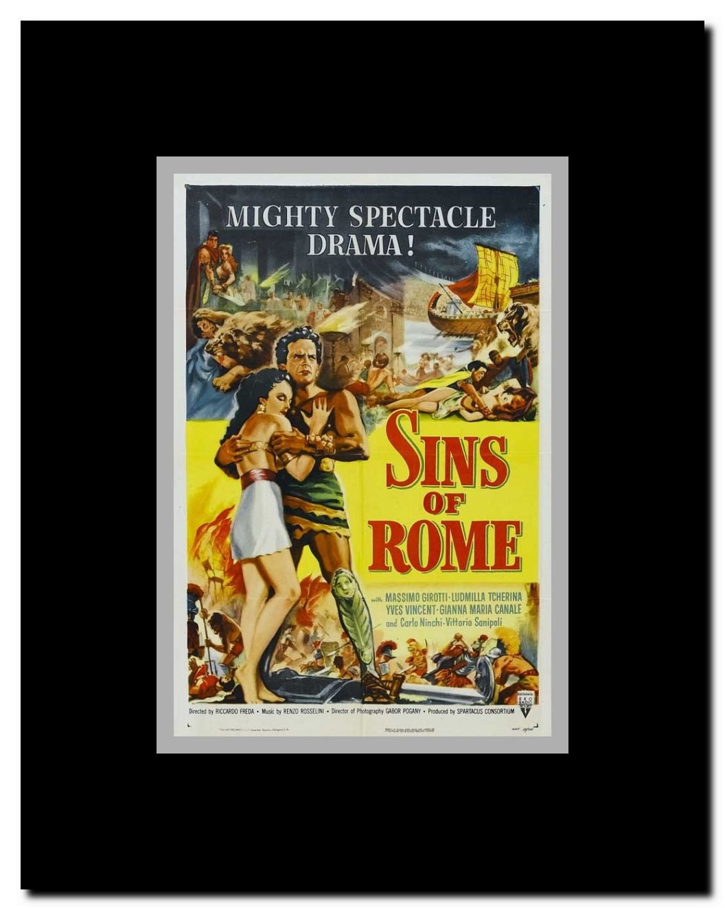 Spartaco Framed Movie Poster