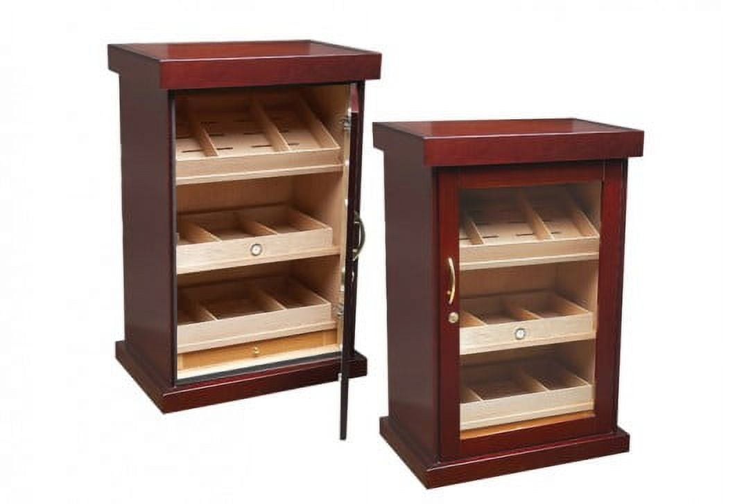 Spartacus Cigar Cabinet Humidor - Cherry Finish - Capacity: 1000