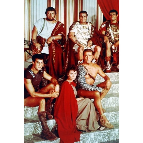 Spartacus Kirk Douglas Cast Rare 24X36 Poster