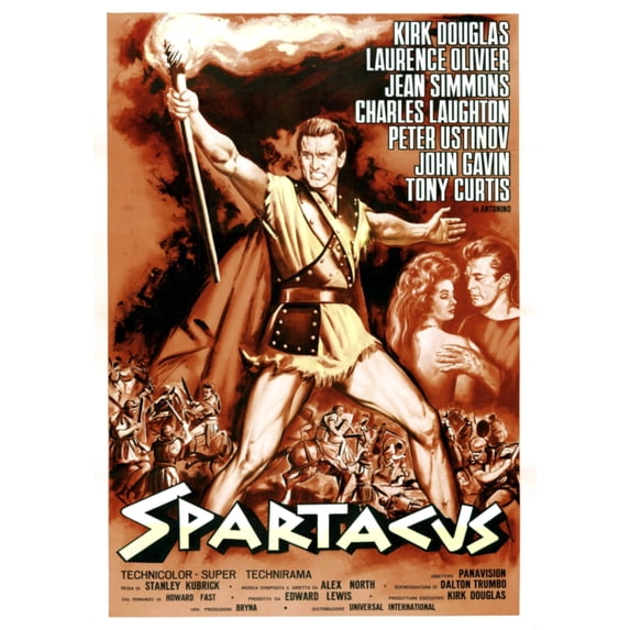 Spartacus Kirk Douglas (Italian Poster Art) 1960. Movie Poster Masterprint (11 x 17)