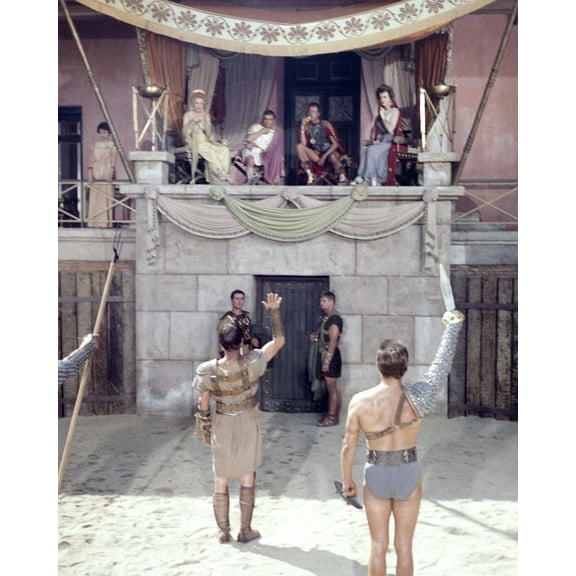 Spartacus Kirk Douglas Laurence Olivier Jean Simmons gladiator arena 24x36 Movie Poster HD Aluminum Wall Art
