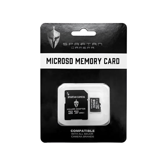 Spartan 32GB Micro SD Card for GoLive2, GoLive3, Eclipse and Lumen Trail Cameras with Adapter