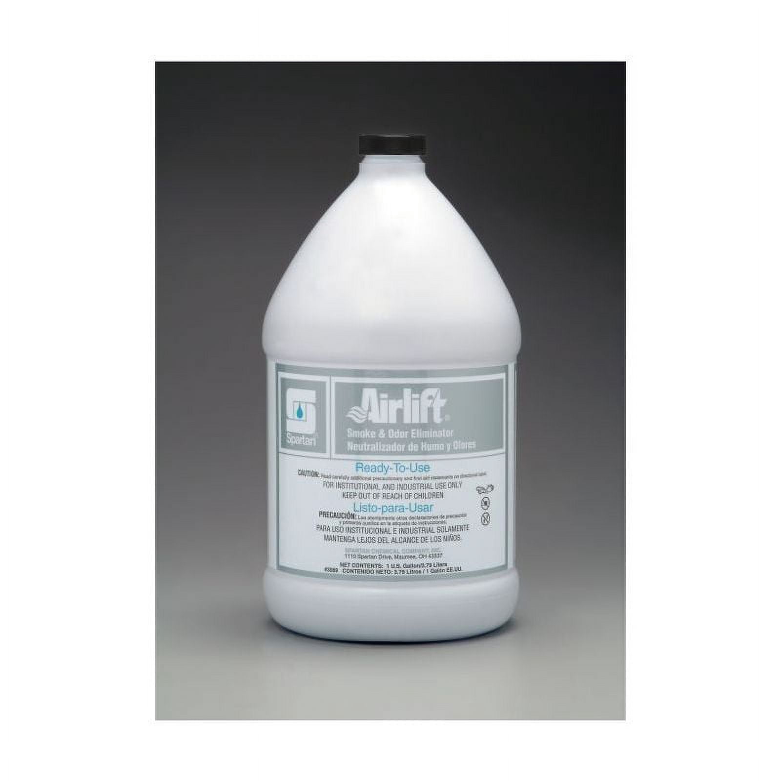 Spartan Airlift Smoke and Odor Eliminator, Neutral, Gallons, 4/Case