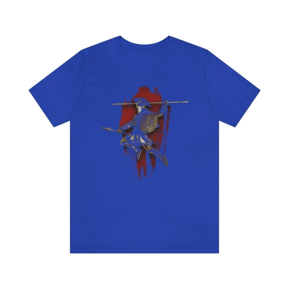 Spartan Attacking With Spear And Sword T-Shirt