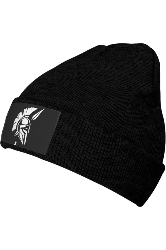 Spartan Beanie for Men Women Slouchy Hat Acrylic Knit Cuff Beanie Cap
