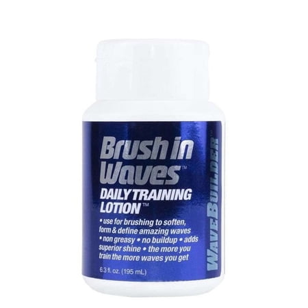 Spartan Brands Wave Builder Brush In Waves Daily Training Lotion, 6.3 Fl Oz (195 ml)