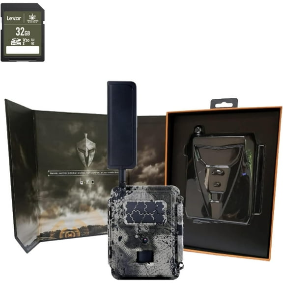 Spartan Camera Gocam 4G LTE Trail Camera, Free Roaming, Remotely Update Settings, HD Video, Photo, Blackout Flash, Hunting, Security, Surveillance + 32GB SD Card Verizon