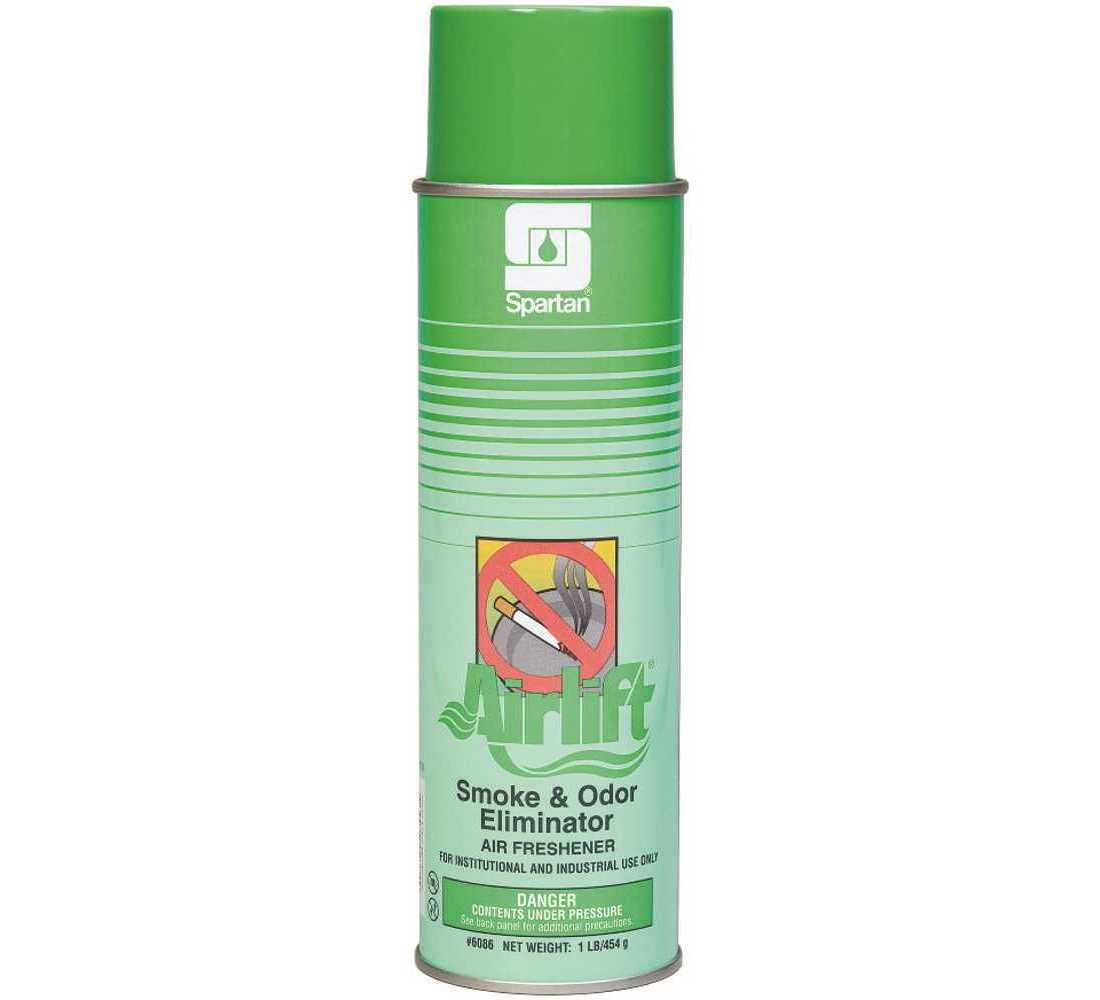 Spartan Chemical Co. 608600 Airlift Smoke & Odor Eliminator 16oz. Aerosol Can Floral Scent Air Freshener Spray
