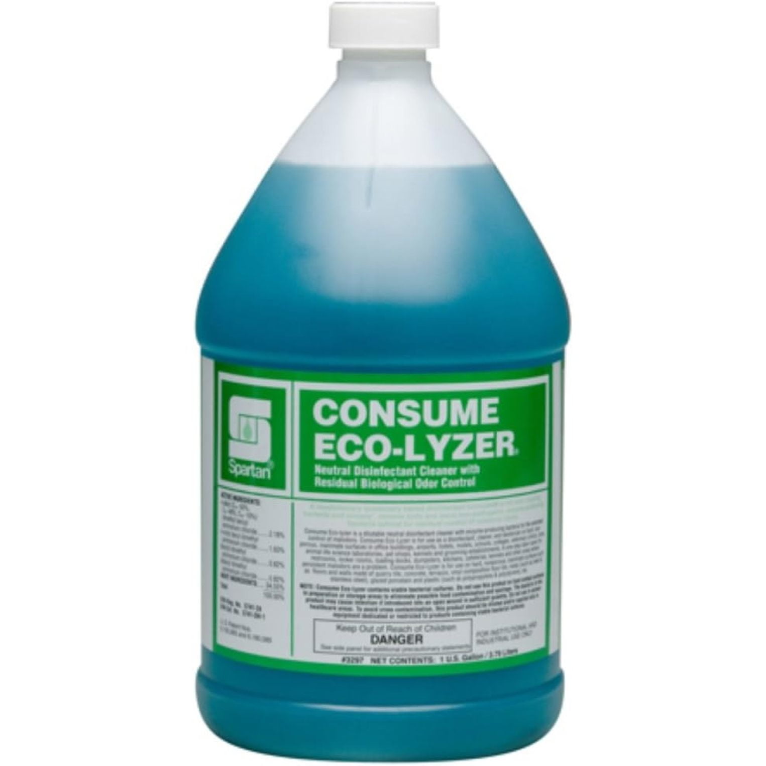 Spartan Consume EcoLyzer Disinfectant/Cleaner, Gallons, 4 Per Case