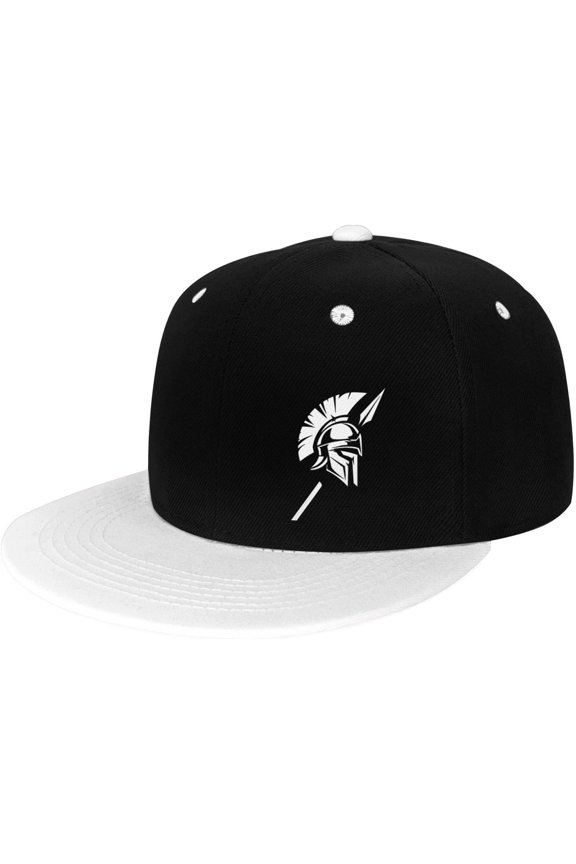 Spartan Flat Bill Hats Contrast Hip Hop Baseball Cap Unisex Snapback Rock Caps