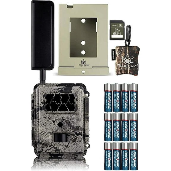 Spartan GoCam 4G LTE Wireless Camera with Batteries, SD Card, Security Case, and Spudz Microfiber Cloth Screen Cleaner VERIZON