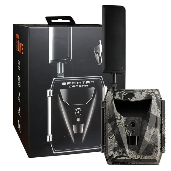 Spartan GoLive 4G LTE Trail Camera, Free Roaming in US, Live-Streaming, Anti-Theft GPS, On-Demand Image&Video Capture,Real-time Updates,Built-in Lithium Battery,Blackout,Areus Camo