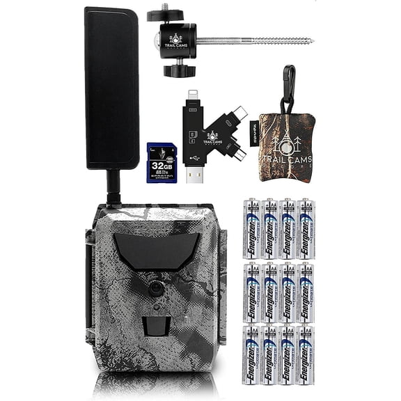 Spartan GoLive Next Generation Cellular Scouting Camera with Batteries, 32 GB Spartan SD Card, Card Reader, Tree Mount, and Spudz Microfiber Cloth Screen Cleaner Verizon 4G/LTE