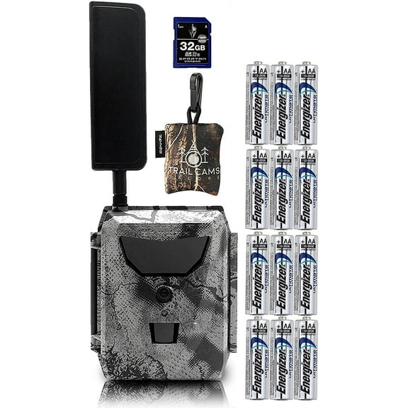 Spartan GoLive Next Generation Cellular Scouting Camera with Batteries, 32 GB Spartan SD Card, and Spudz Microfiber Cloth Screen Cleaner AT&T 4G/LTE
