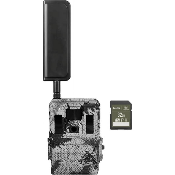 Spartan GoLive2 4G LTE Trail Camera,96FOV Wide-Angle Lens,Live Stream,Anti-Theft GPS,On-Demand Image&Video Capture,Real-time Updates,Built-in Lithium Battery,Blackout,Areus Camo Verizon