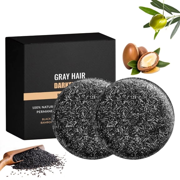 Spartan Gray Hair Reverse Bar, Mane Gray Reverse Bar,Reverse Shampoo Bar Reverse Grey Hair Bar Shampoo White Hair Reverse Soap, Grey Hair Shampoo Bar For Men and Wome<2pcs>