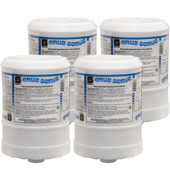 Spartan Grub Scrub Hand Soap Flat Top 4Gal/Cs Takes Dispenser 419807 Or 1Gal Pump