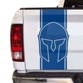 thumbnail image 1 of Spartan Helmet Decal Gladiator Sticker Truck Tailgate Vinyl Decal Compatible with Most Pickup Trucks Rear Graphic (11" x 25", Blue), 1 of 8