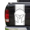 thumbnail image 1 of Spartan Helmet Decal Gladiator Sticker Truck Tailgate Vinyl Decal Compatible with Most Pickup Trucks Rear Graphic (11" x 25", Matte White), 1 of 8